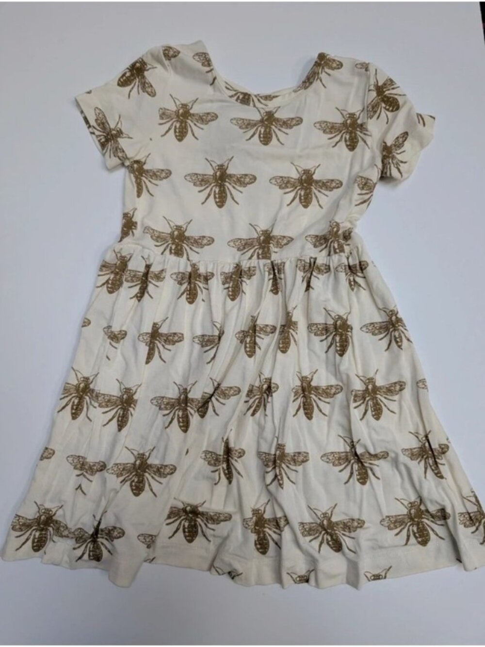 Kate Quinn Bamboo Fennel Bee Short Sleeve Dress 2T